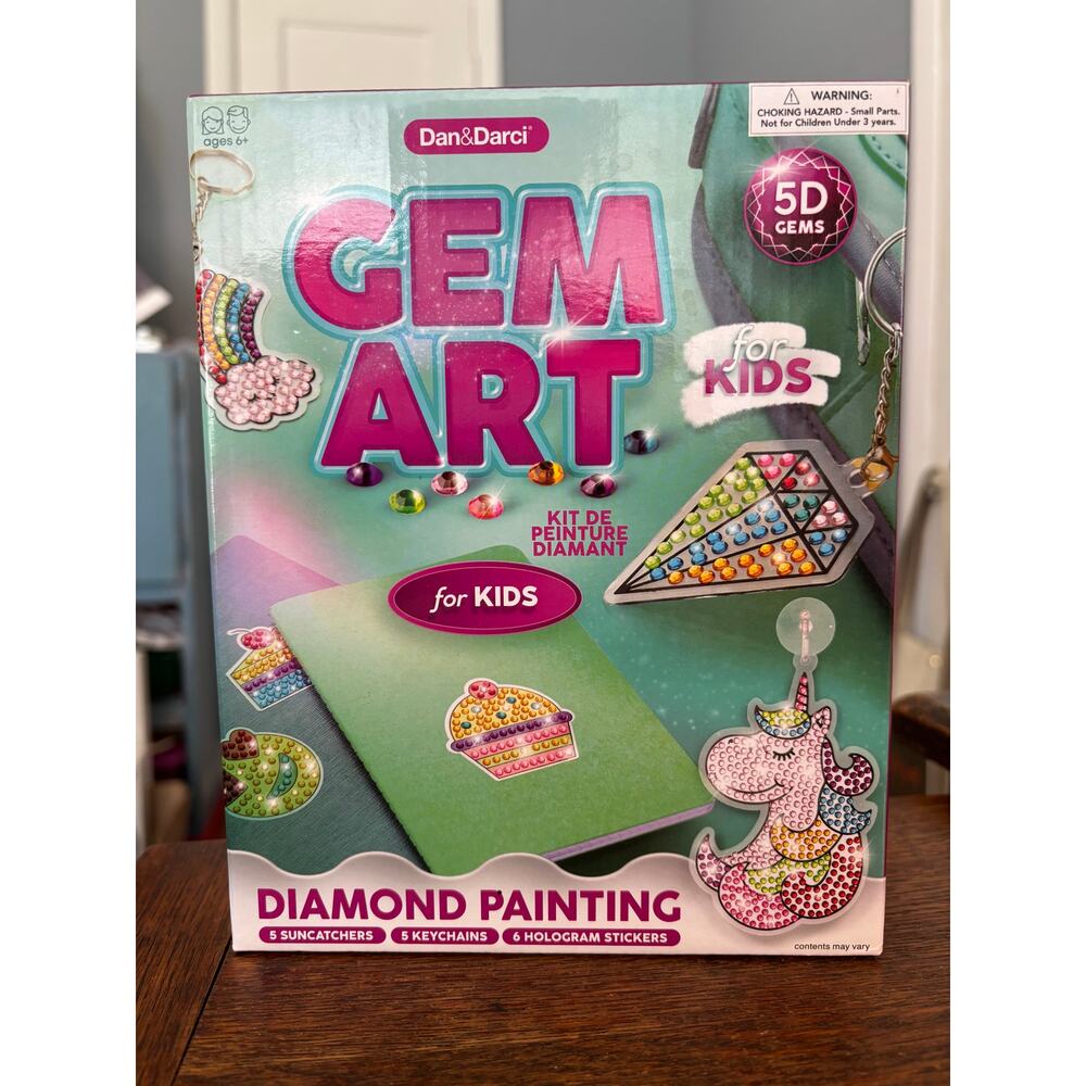 Dan&Darci Diamond Art Kit for Kids - Diamond Painting Age 6+